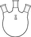 Flask, Round Bottom, Three-Neck, 20 � Sides